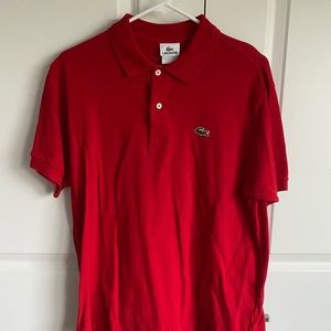 RED LACOSTE POLO